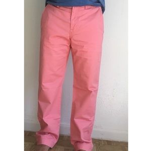 POLO STRETCH STRAIGHT FIT SLACKS ( PINK OR PEACH COLOR)